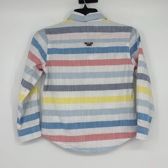 Tommy Hilfiger Boy’s Multicolor Striped Shirt Size Small - Picture 7 of 7